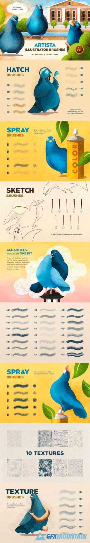Artista Brushes for Illustrator 5032114
