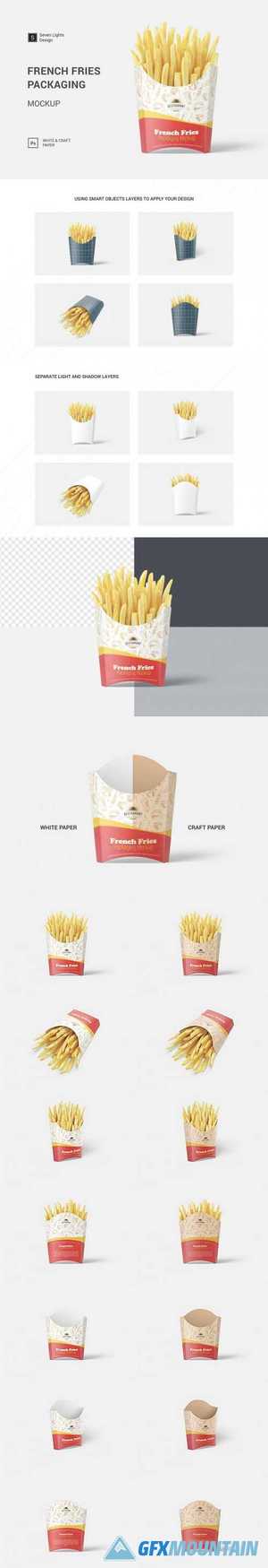 Download French Fries Packaging Mockup 5025126 Free Download Graphics Fonts Vectors Print Templates Gfxmountain Com PSD Mockup Templates