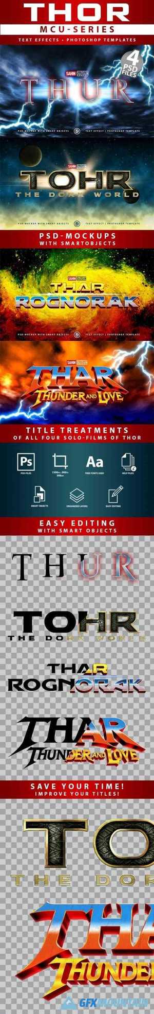 THOR - MCU-Film Series | Text-Effects/Mockups | Template-Package 26728529