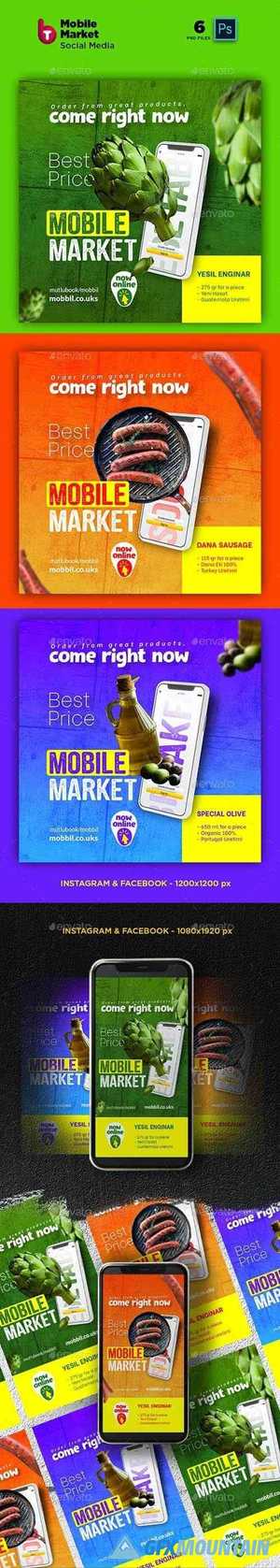 Mobile Market Social Media Post and Stories 26278797