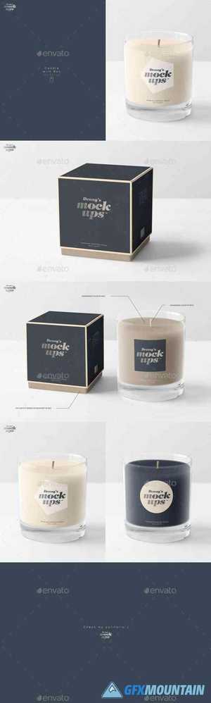 Candle in Gift Box Mockup 16525539