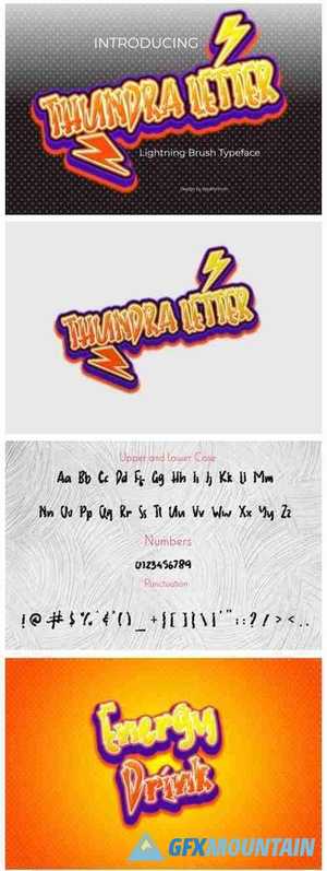 Thundra Letter Font
