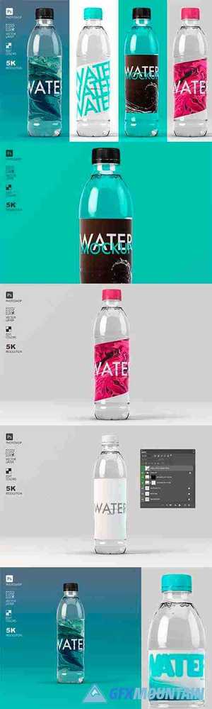 Modern Water Bottle Mockup 4578812
