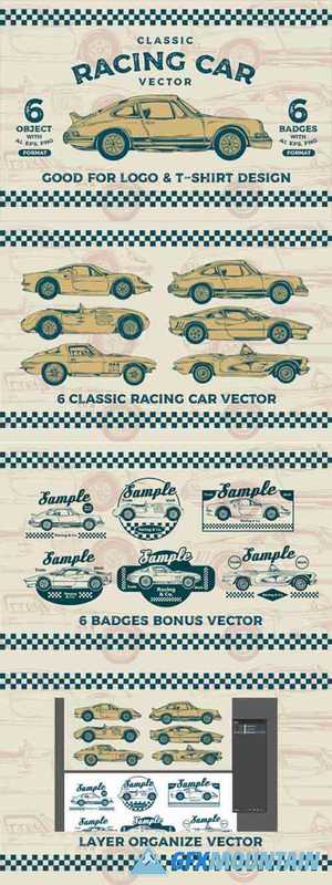 Classic Racing Car Vector 4686222