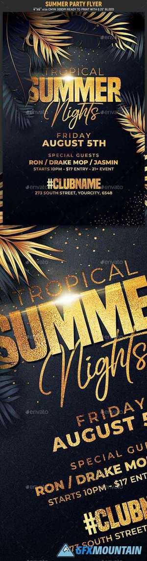 Classy Summer Party Flyer 24121415