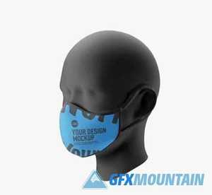 Medical face Mask mockup 5239604