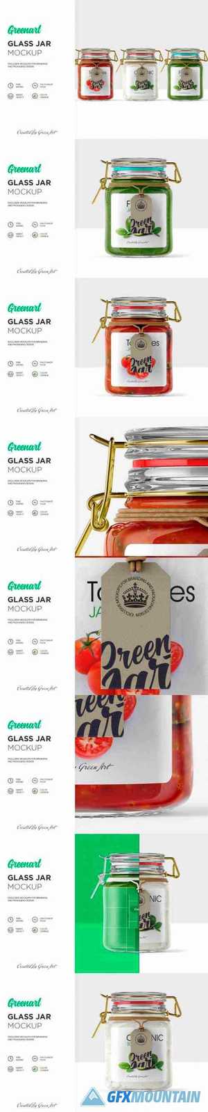 Clear Glass Jar Mockup 2342720