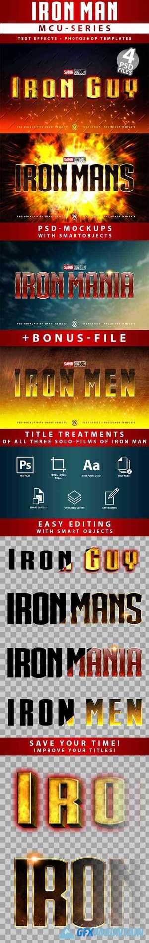 IRON MAN - MCU-Film Series | Text-Effects/Mockups | Template-Package 26615003