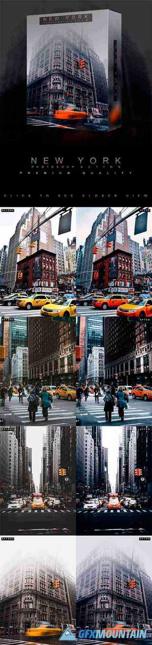 Famous City's / NEW YORK - Photoshop Action 26752166