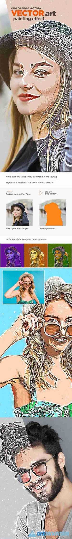 Vector Art Painting Effect Photoshop Action 27010115