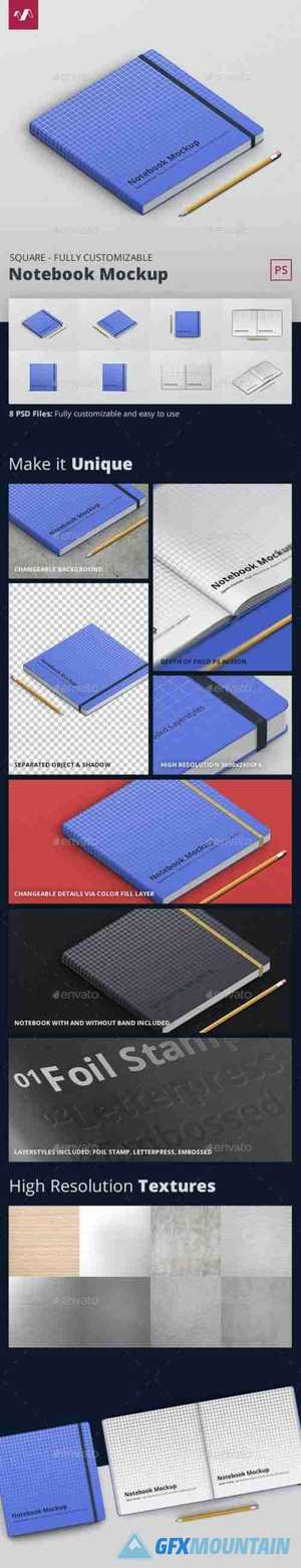 Notebook Mockup Square Format 28232598