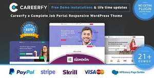 Careerfy v4.6.0 - Job Board WordPress Theme [themeforest, 21137053]