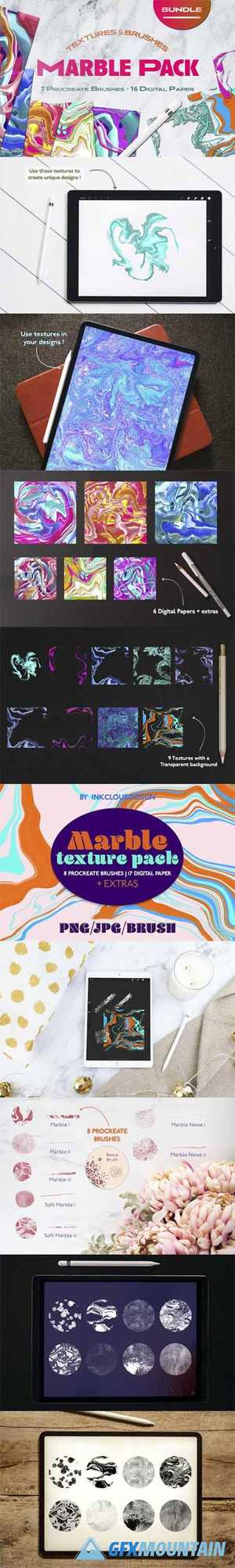 Liquid Marble Texture Brush Bundle Noise 5050315