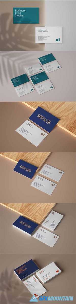 Elegant Business Card Mockup Set
