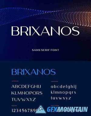 Brixanos Sans Serif Modern Font 