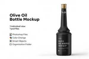 Olive Oil Bottle Mockup 5386560