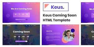 Keus v1.0 - Creative Coming Soon HTML5 Template [themeforest, 27032006]