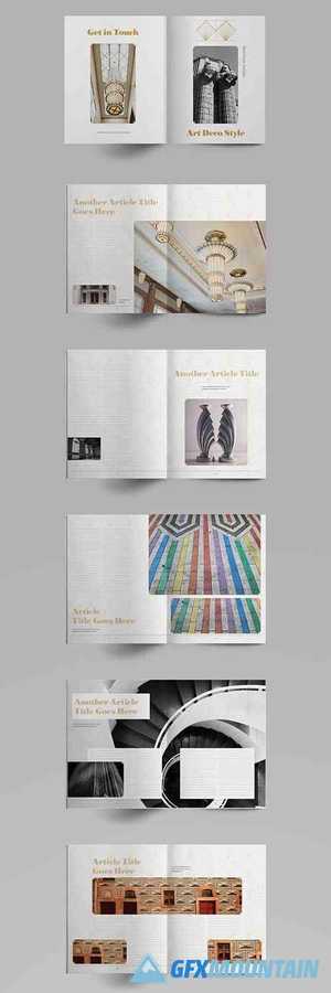 Art Deco Brochure Layout 383365722