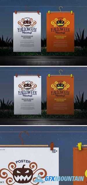 Halloween Mockup 500x700 Poster 02