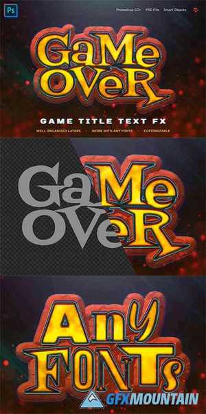 Fantasy Game Title Text Effect V01