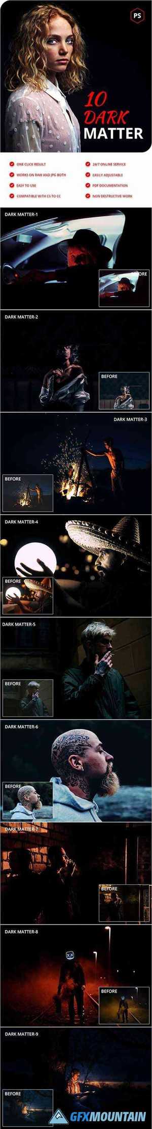 10 Dark Matter Photoshop Actions 28329765