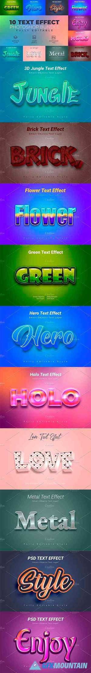 Photoshop Text Effect Bundle 10 in 1 4524356