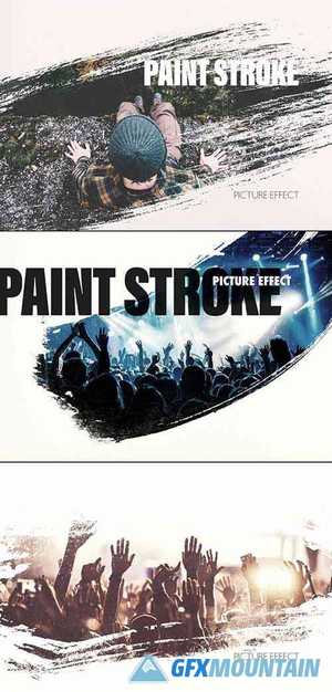 Paint Brush Stroke Photo Effect 389736680