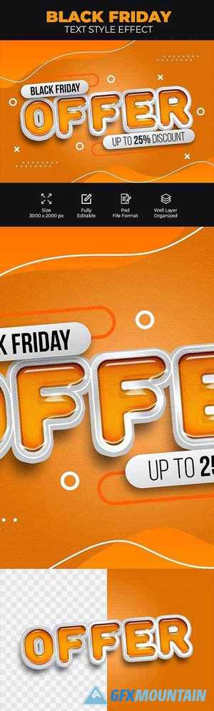 Black Friday Offer Psd Text Style Effect 28586993
