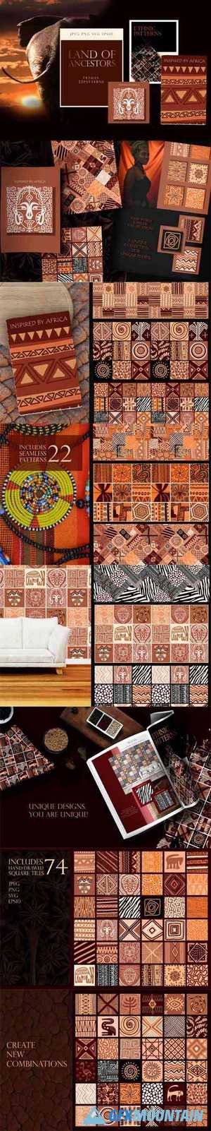 Ethnic African Patterns and Tiles 6559599