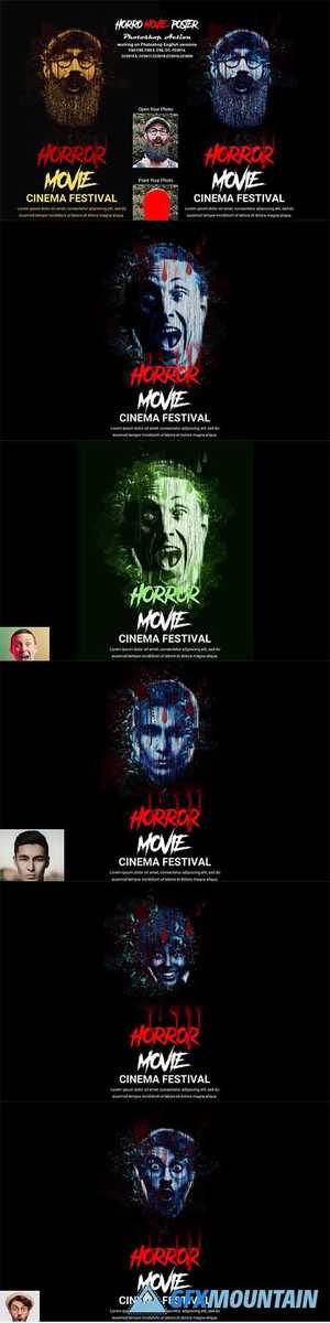 Horror Movie Poster Photoshop Action 5505575