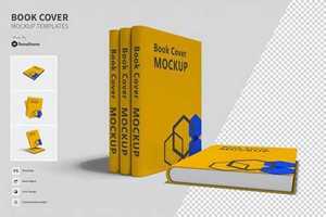 Book Cover - Mockups Template VR