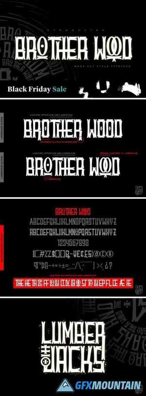 Brother Wood Font
