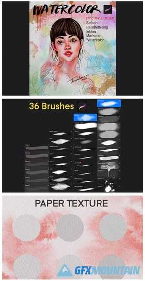 Procreate Watercolor Brush 7152915