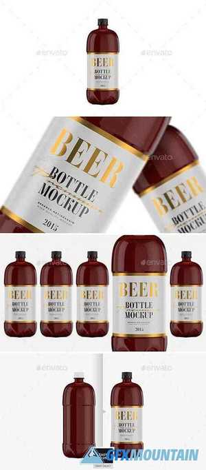 Beer Bottle - Amber PET - Mockup 29782891