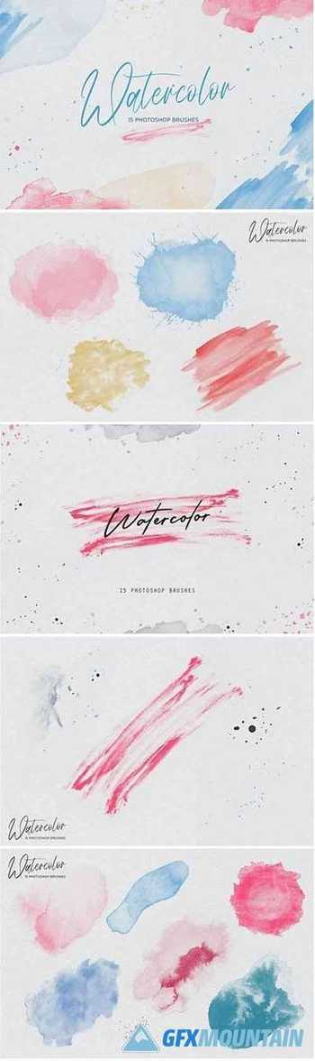 Watercolor Photoshop Brushes