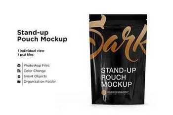Stand up pouch mockup