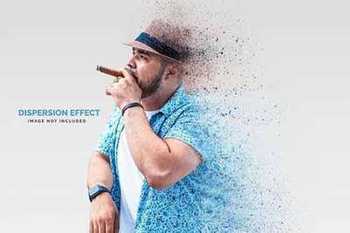 Dispersion photo effect template