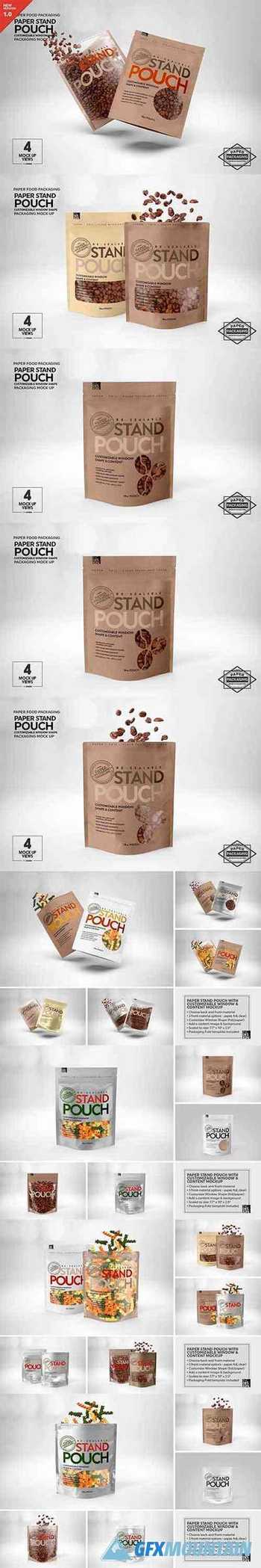 Paper Zip 18oz Pouch Packaging Mockup 5780121