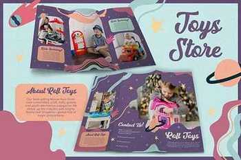 Abstract Galaxy Toys Store - Brochure