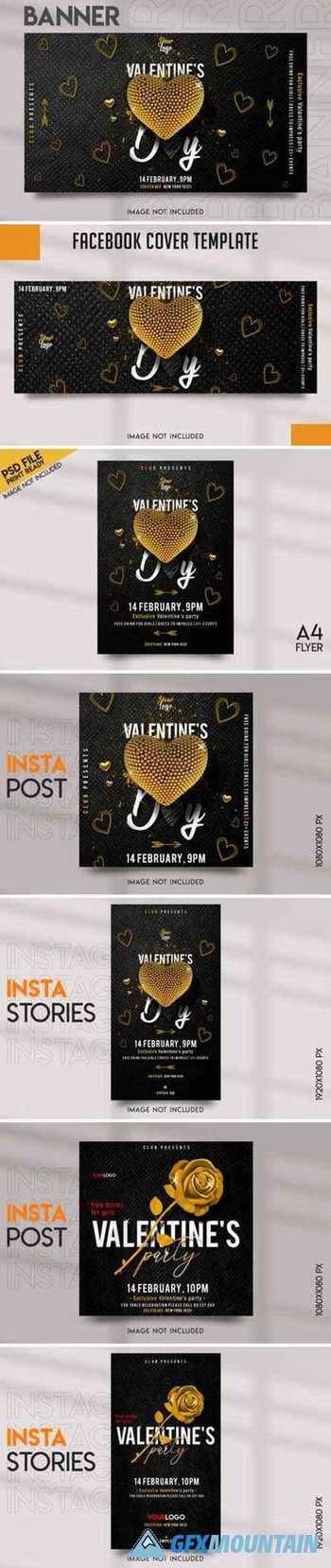 Valentines Party Social Media Template