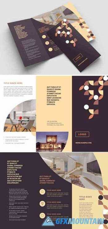 Patterned Trifold Brochure 7858852