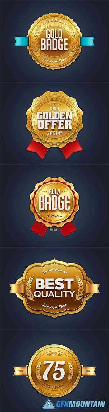 Gold Sale Badges