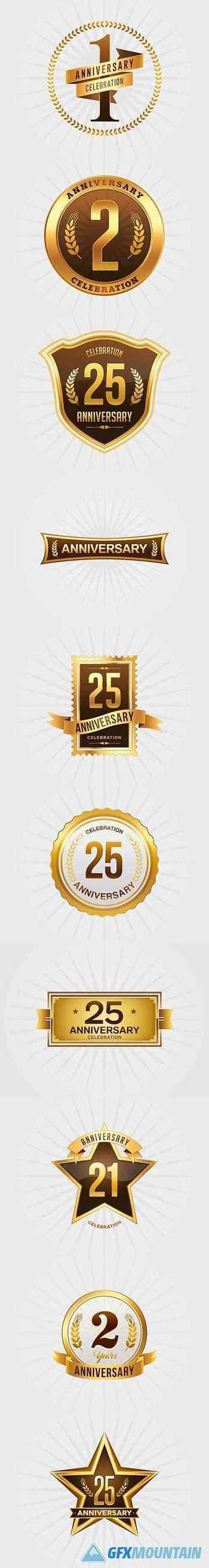 Anniversery Gold Badges