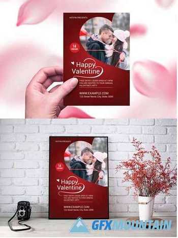 Valentine's Day Party Invitation Flyer 8032709