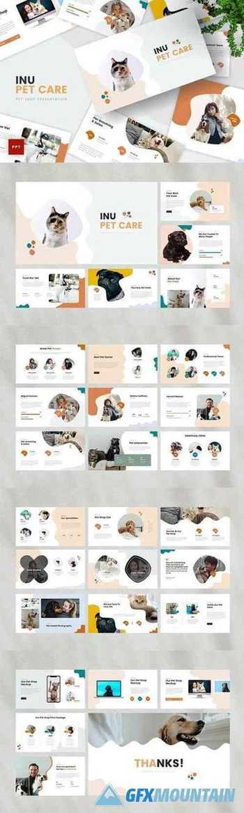 Pet Care Powerpoint, Keynote and Google Slides Template
