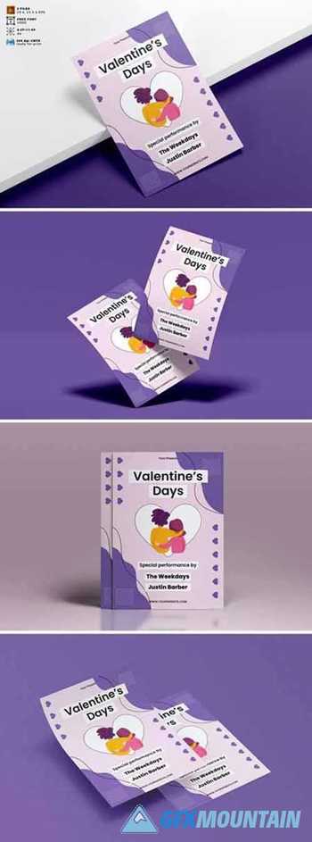Valentines Day Flyer Template Vol. 10