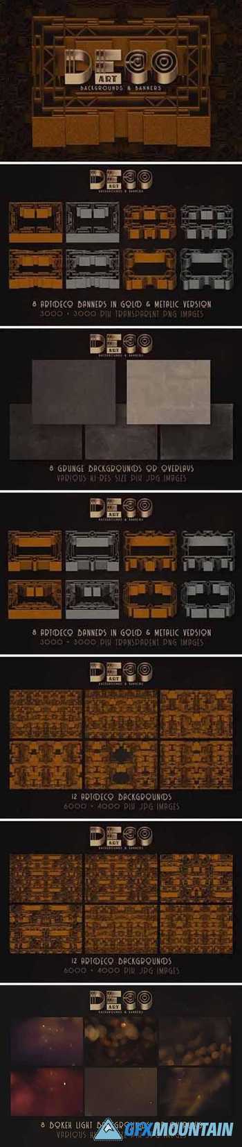 ArtDeco Backgrounds & Banners