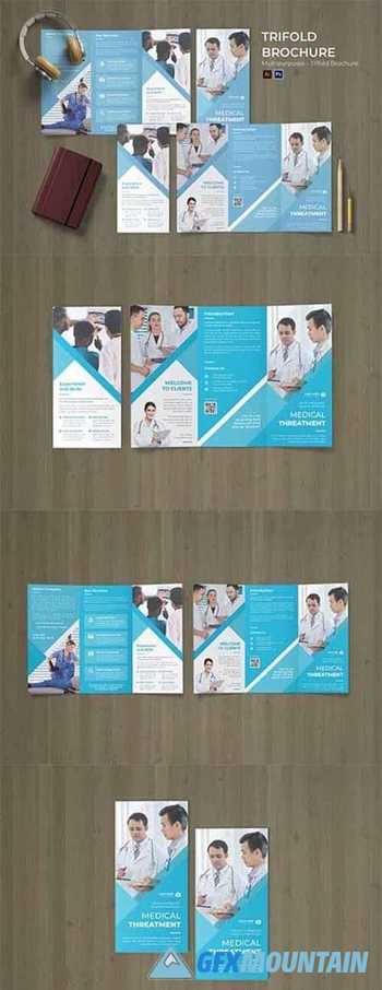 Medical Clinic Flyer Trifold Brochure