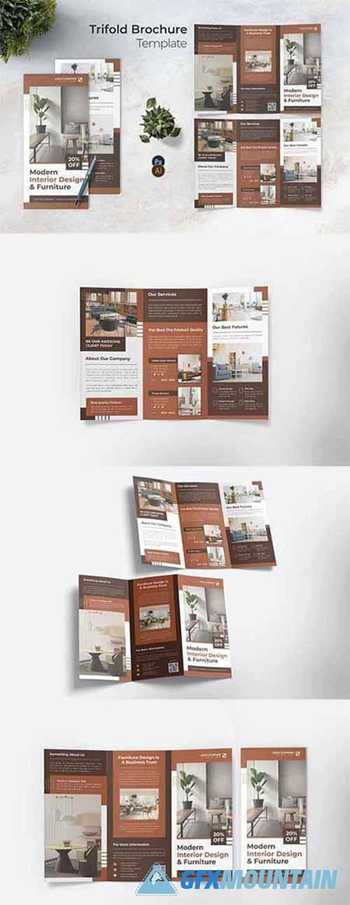 Design Interior Trifold Brochure