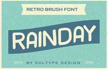 Rainday Vintage Retro Font